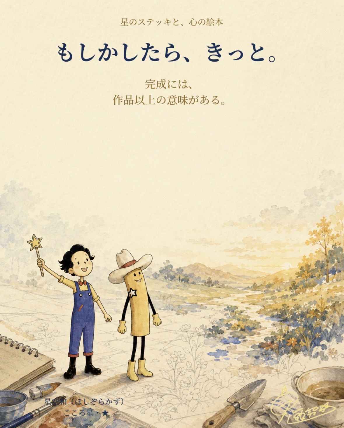 星のステッキと心の絵本 第3作 完成には作品以上の意味がある